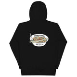 Noodle Gang Long Beach Pullover Hoodie (front and back)