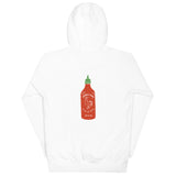 Noodle Gang Seattle Sriracha Pullover Hoodie (front and back)